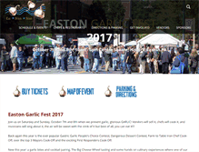 Tablet Screenshot of eastongarlicfest.com